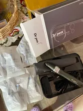 Dr. Pen-Pluma inalámbrica Derma Ultima M8, kit de cuidado de la piel con microagujas, máquina de belleza, uso doméstico, 7 unidades