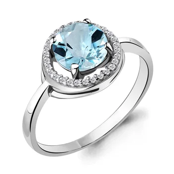 

Silver ring with Topaz