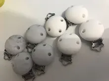 Morder muerde 4 Uds bebé chupete Clip tres agujeros de mármol redonda soporte de silicona Clip bebé pezón cierres producto del bebé