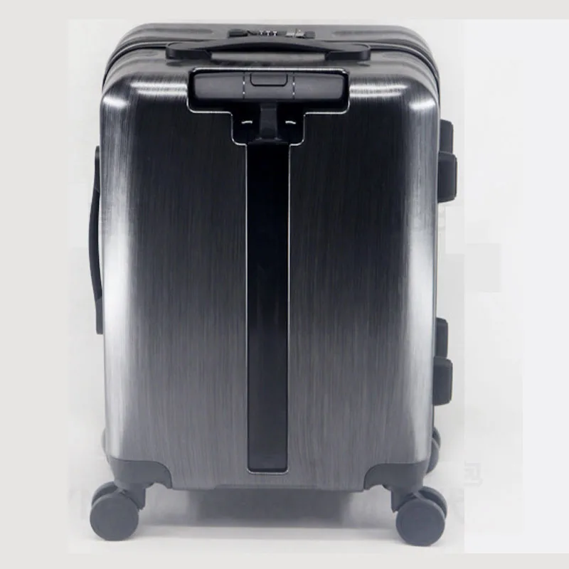 20" Carry-on Travel PC Luxury Suitcase On Silent Wheels Trolley Rolling Zipper Luggage Bag Boarding Case Valise