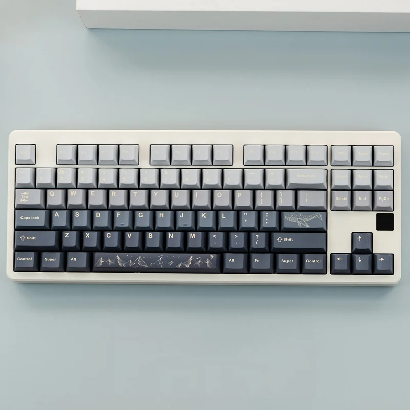 Keycap Teclado Mecânico Perfil Cereja Pbt Sublimação Dye Interruptor mx com 1.75u Shift 2u 129 Chaves