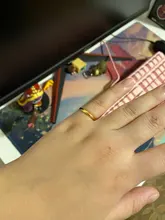 KNOCK titanio acero rosa oro Anti-alergia suave Simple boda parejas anillos bisutería para hombre o mujer regalo