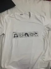 Las mujeres camisetas demonio asesino camiseta verano Anime Kimetsu No Yaiba camiseta harajuku, escape, Sin City, blanco sobre negro, silkscreen, mano impresa, Camiseta de algodón, Nezuko Kama camisetas mujer
