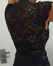 Hirigin-blusas de encaje para mujer, camisas acrílicas sexys para discoteca, blusas a la moda con escote en V profundo, Top de encaje Sexy con escote en V sin mangas