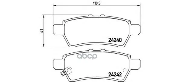 Колодки Тормозные Nissan Pathfinder 05-/Navara 05- Задние Brembo P56060 Brembo арт. P56060