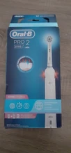 Oral B Pro 2 2700, Cepillo de dientes eléctrico recargable, 2 modos cepillado, temporizador, limpieza 3D, hasta 14 días, sensor