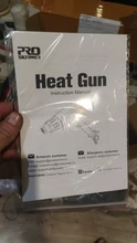 PROSTORMER-pistola de aire caliente eléctrica de 220V, herramienta eléctrica Industrial de 2 temperaturas variables, 2000W, con cuatro accesorios de boquilla