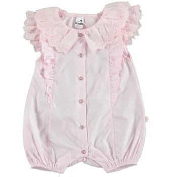 

ebebek BabyZ Summer Baby Girl Button Detail Short Sleeve Romper