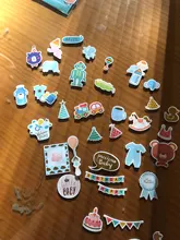 Cuts-Stickers Scrapbooking Baby Hello Colorful for Card-Making/journaling-Project 73pcs