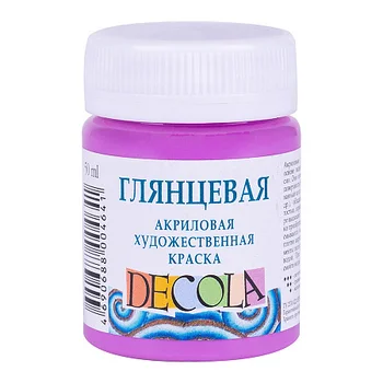 

Paint acrylic glossy DeCola lilac 50 ml