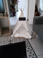 Cat Bed House Teepee Cushion Pet-Tent Puppy Available Outdoor Portable For Dog with Thick