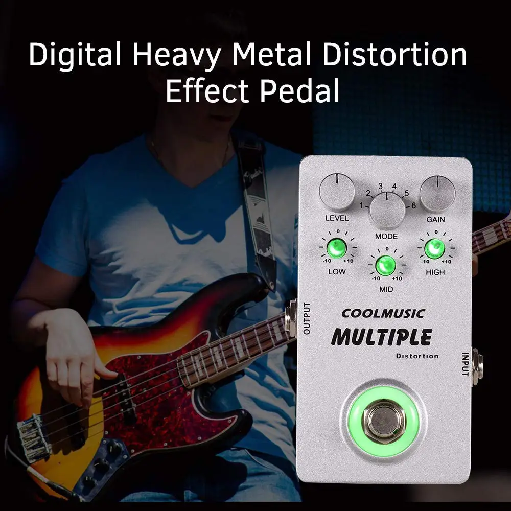 COOLMUSICAMT6ElectricGuitarPedalBuiltin6DigitalMultipleHeavy