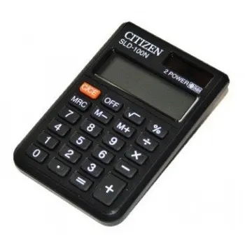 

Citizen calculator pocket 8 times. Dual power & Omega;