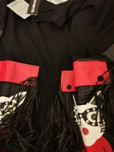 Black Dress Robe Fringes Long-Sleeve 3084 Midi Plus-Size Woman Winter Cute PU Cartoon