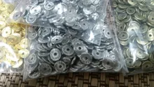 (29958)200 Uds 6*6*5MM Chapado en bronce antiguo de aleación de Zinc redondos o curva cepillado discos espaciador los malos resultados de la joyería de accesorios