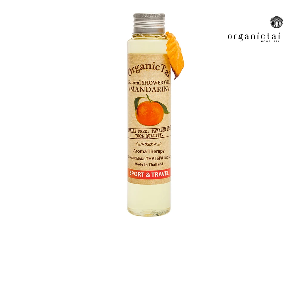 Organic Tai Natural Mandarin Shower Gel, 100 Ml Female Body Wash Lotion