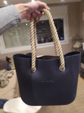 Bolso de mano con correa de cuerda para mujer, accesorio para bolso de silicona, 65cm