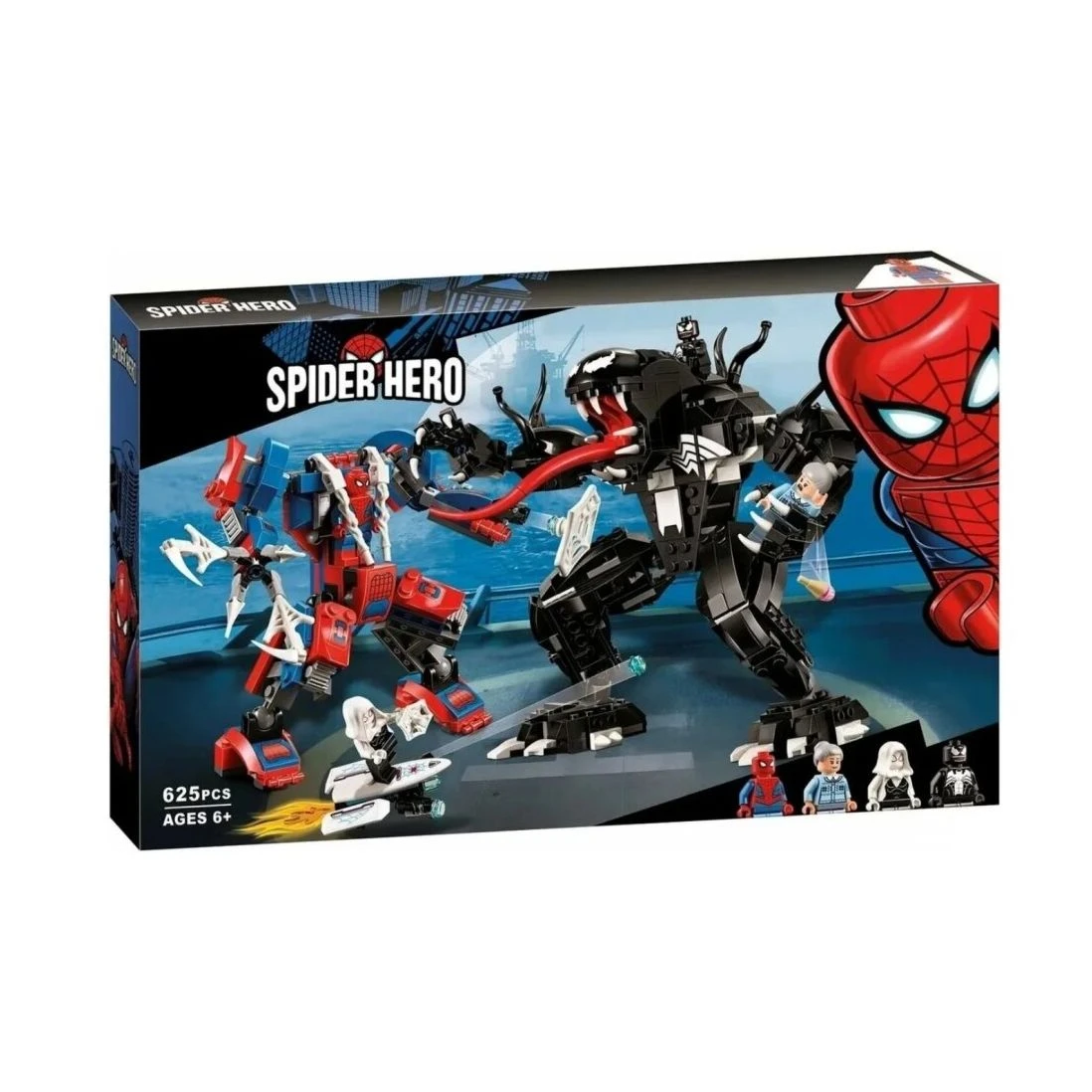 Diseñador de superhéroes, Spiderman contra venom 11188 (76115), en una caja  de la marca| | - AliExpress