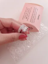 Engagement-Ring-Set Jewelry Party-Gifts 925-Silver Wedding No-Minimum Trendy Fashion-Design