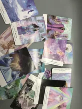 Tarjetas de oráculo ligeras, 44 cartas bonitas, oráculo, guía, adivinación, reconexión con tu alma