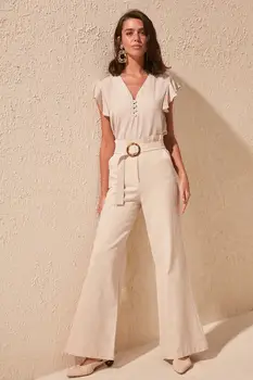 

Trendyol Belt Detail Pants TWOSS20PL0189