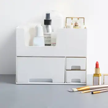 

Cosmetic Storage Box Plastic Table Top Organizing Box Drawer Type Mask Box Skin Care Product Rack Lipstick Rack