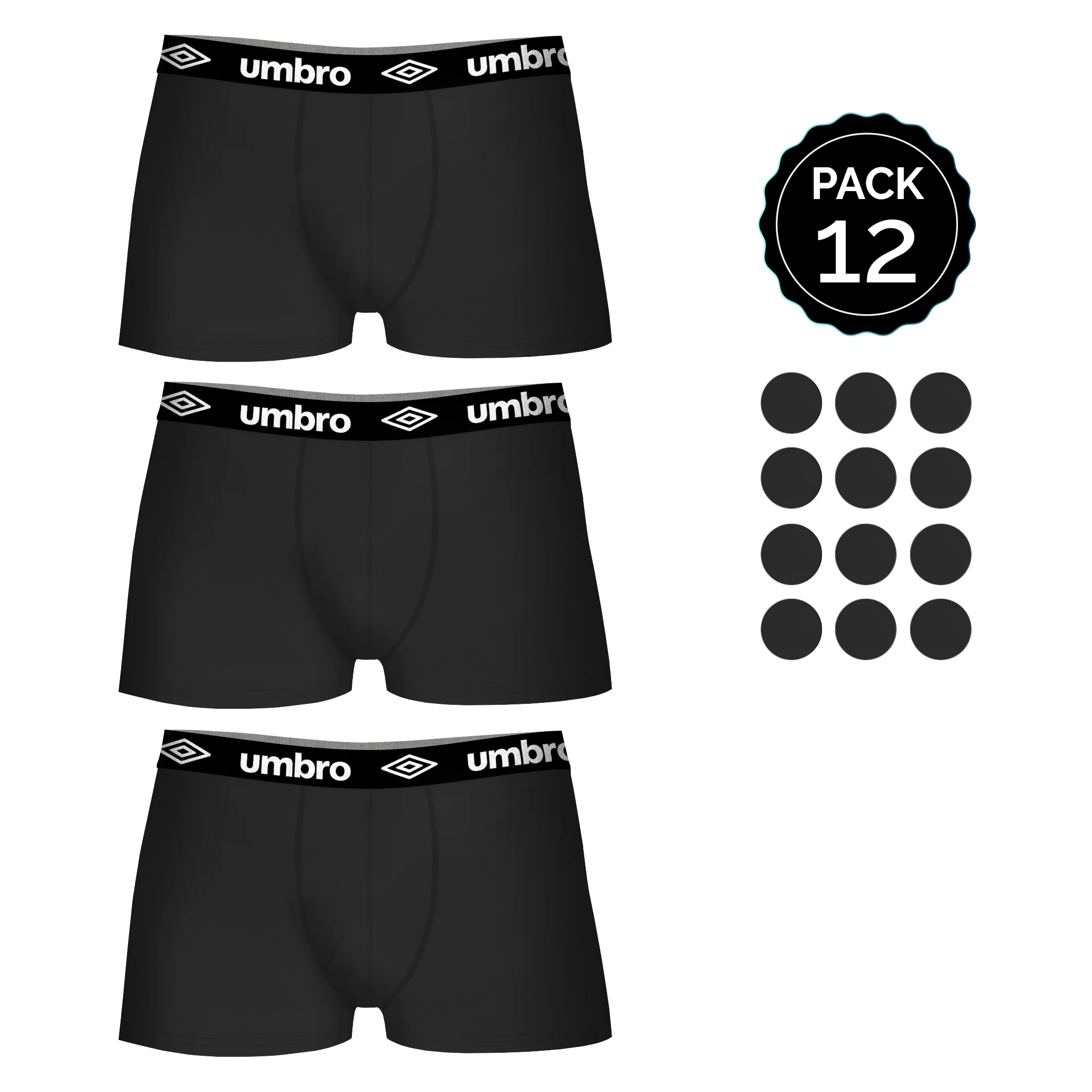 UMBRO трусы-боксеры 12 штук в разных цветах 3 варианта на выбор для мужчин