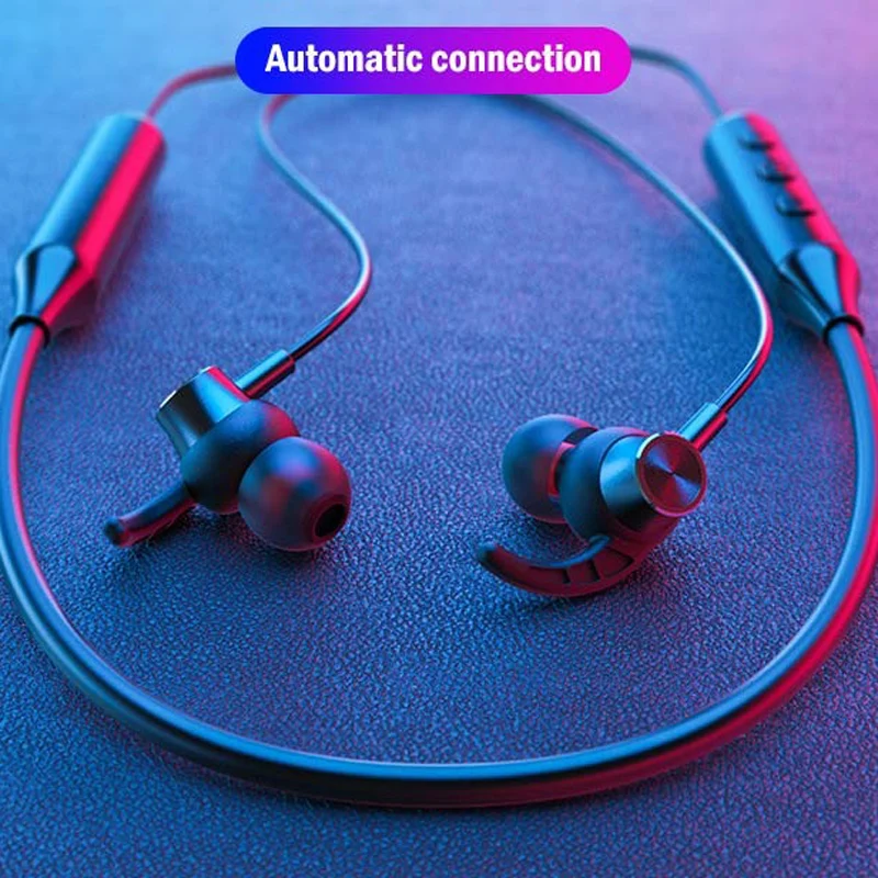 Магнитные bluetooth наушники с шейным ремешком, гарнитура, спортивные наушники, беспроводные Bluetooth наушники с микрофоном для iPhone, samsung