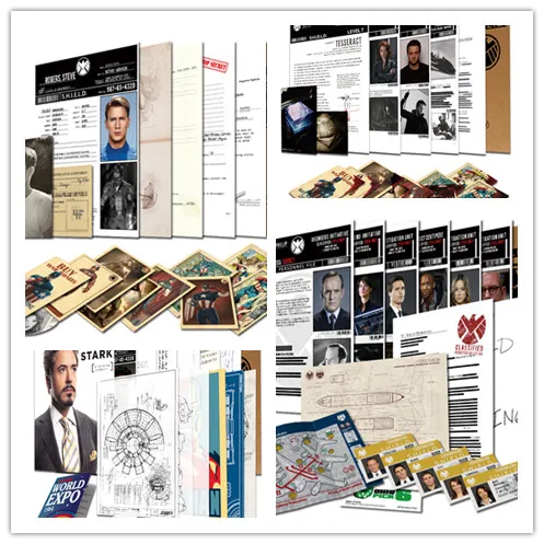 Agents of SHIELD a4 document Kraft file Folder shool archive paper folder office file Bag Stationery Accessory Cosplay file folder organizer