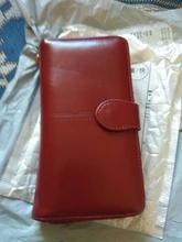 Cartera de cuero con cera de aceite para mujer, monedero de gran capacidad, con cremallera, bolso de mano largo, tarjetero, 2020