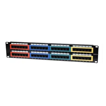 

I-PP 48-C6-CL-UTP Patch panel 48 Port Cat. 6 colorful encoding