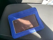 Cartera minimalista delgada de cuero PU, tarjetero pequeño de piel sintética, Tarjetero con ranura múltiple, Color caramelo