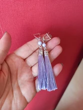 10 unids/lote 6cm pendientes borlas de seda colgante encantos artesanías tapas de plata cepillo de borlas para la fabricación de la joyería DIY Accesorios