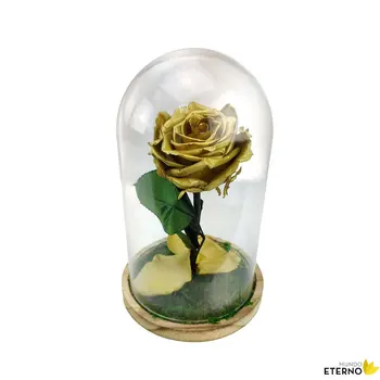 

Dome Beauty and Beast Eternal Rose preserved gold