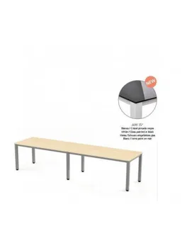 

TABLE EXECUTIVE DOUBLE ROCADA 360x80 CM WHITE/BLACK CRYSTAL