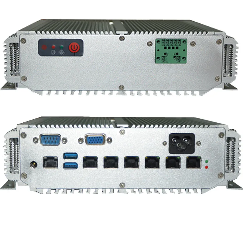 Мини ПК с 6 портами ethernet процессор multi lan Intel 7 го поколения celeron 3865U