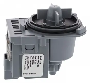 

Drain pump for washing machine Electrolux 49028801 3 latches, 30W, terminals behind for "chip"