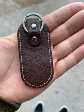 Bolsas de almacenamiento de cuero genuino para disco U, cubierta protectora para maletines de disco U para unidad Flash USB, pendrive, color negro