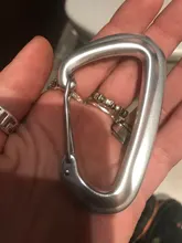 Gancho de fijación de anillo en D para hamaca de escalada, accesorios de escalada, mosquetón de aluminio de alta resistencia, 1 Uds.