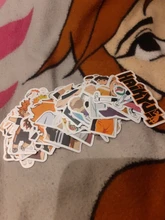 ¡20/50 unids/pack Anime tee! Pegatinas de grafiti impermeables para motocicleta, pegatinas adhesivas geniales para viaje, equipaje, guitarra, nevera, portátil