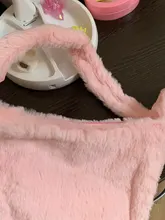 Hobos-Bolso de hombro de felpa suave para mujer, Cartera de mano femenina, de diseño Simple, a la moda, Baguette