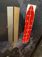 Para Toyota C-HR 2010, 2013-2020 etiqueta lateral de placa de hoja a fuerza de lado viento coche de acero inoxidable 304 de la etiqueta engomada