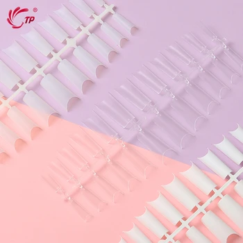 

TP 504 Pcs/set Transparent White False Nail Art Design Tips French Acrylic Polish UV Gel Sticker Salon Design Manicure Tools