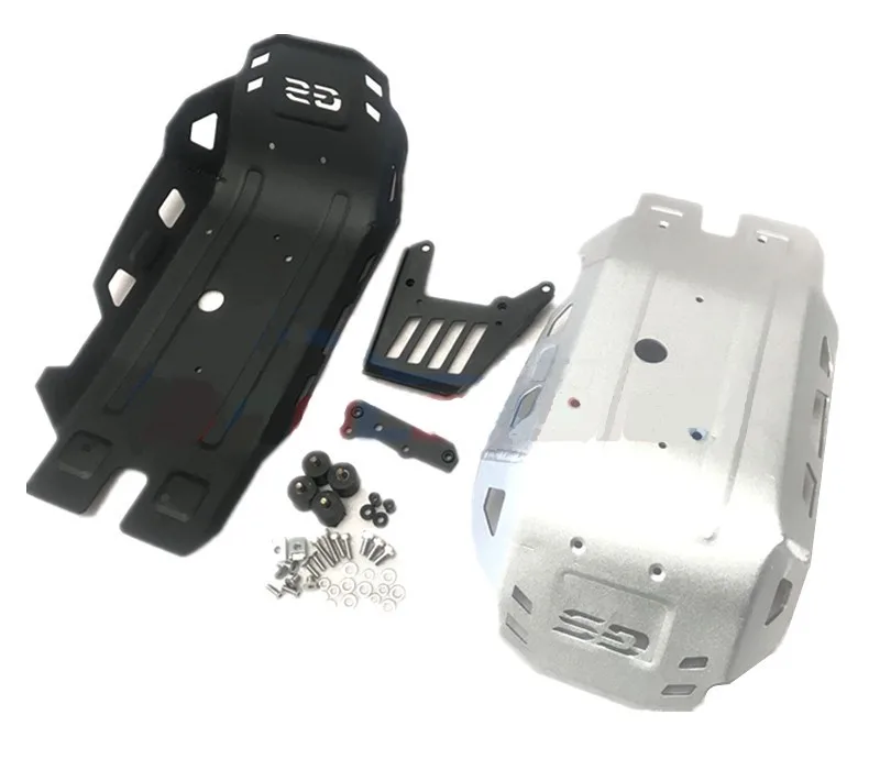 4mm Aluminum Engine Guard Protector Bash Skid Plate For BMW F750GS F850GS F850GSA ADV Adventure 18 19 Black Silver