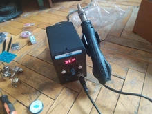 Eruntop-Estación de soldadura Digital LED 858D, desoldadura de hierro para soldar, BGA refundido, pistola de aire caliente