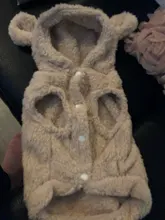 Puppy Clothing Dogs-Coat Dog-Costume French-Bulldog Pug Soft Winter Flannel for Bear-Ear