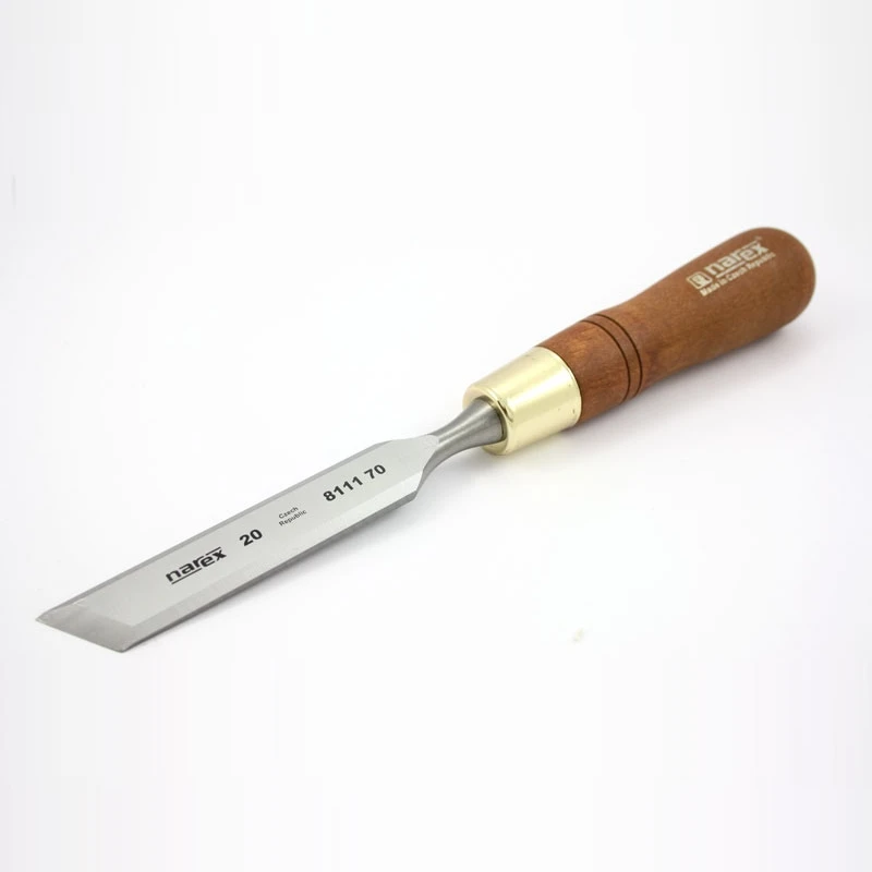 Стамеска косая левая с ручкой WOOD LINE PLUS 20 мм, Narex