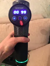Pistola de masaje eléctrica LCD para adelgazar músculos, relajación para cuello, parte trasera del pie, pierna, hombros, pistola de masaje de percusión