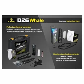 

XTAR flashlight D26 diving