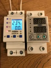 Voltmeter Protector Current Din-Rail Over-Under-Voltage Adjustable 230V 110V Kwh 63A